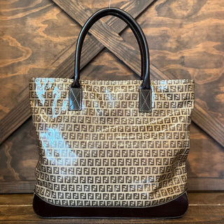 FENDI Zucca Brown PVC Tote