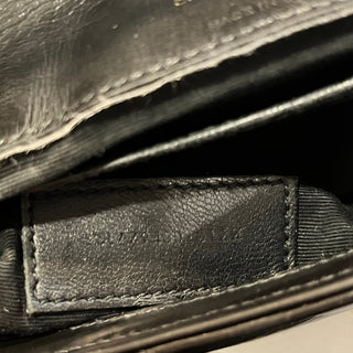 SAINT LAURENT Mini College Shiny Crackled Leather Shoulder Bag