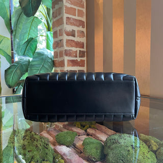 SAINT LAURENT Medium LouLou Black Matelasse Shoulder Bag