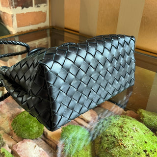 BOTTEGA VENETA Andiamo Lambskin Leather Tote Bag