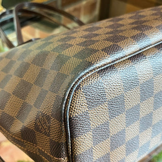 LOUIS VUITTON Neverfull PM Damier Ebene Canvas Tote Bag