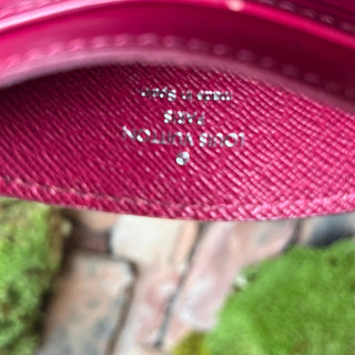 LOUIS VUITTON Burgundy Epi Card Case
