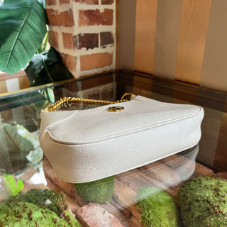 GUCCI Aphrodite Small Mystic White Goatskin Shoulder Bag