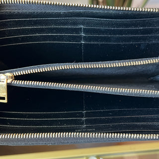 SAINT LAURENT Monogram Quilted Long Wallet