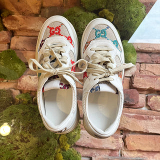 GUCCI Mulitcolor GG Canvas Sneakers SZ 39 ( 9 US)