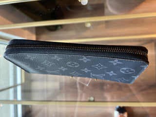 LOUIS VUITTON Monogram Eclipse Vertical Zippy Wallet