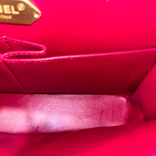 CHANEL Double Flap Classic Chained Lambskin Timeless Shoulder Bag