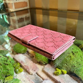 GUCCI Continental Mauve Guccissima Leather Wallet