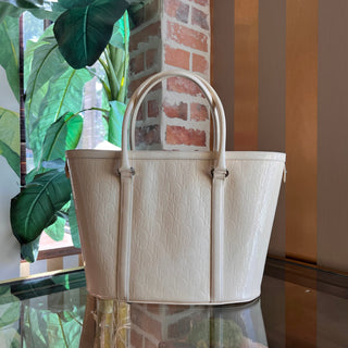 CHRISTIAN DIOR Dior Oblique Embossed Patent Leather Shopper Tote