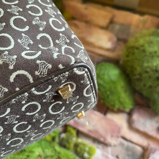CELINE Vintage C Macadam Small Square Tote