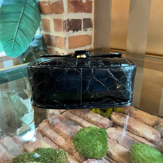 PRADA Vintage Croc Leather Shoulder Bag DIA298