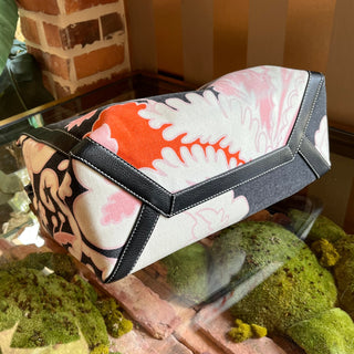 VALENTINO Floral Print Canvas Tote