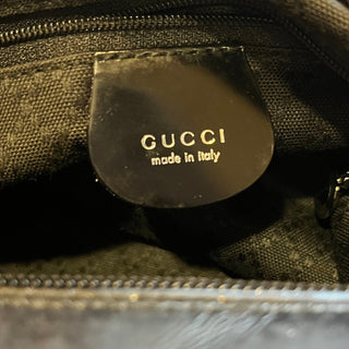 GUCCI Bamboo Black Nylon Shoulder Bag