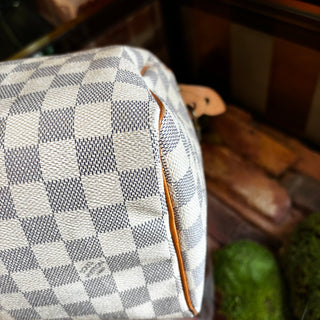 LOUIS VUITTON Damier Azur Speedy 25