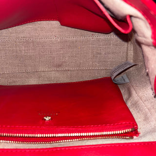 VERSACE Palazzo Empire Medium Red Top Handle Bag