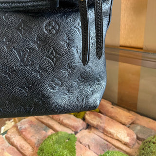 LOUIS VUITTON Bastille PM Black Monogram Empreinte Leather Tote Bag