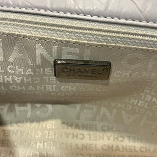 CHANEL Ligne Logo Flap Vintage Aged Calfskin Shoulder Bag ADI1199