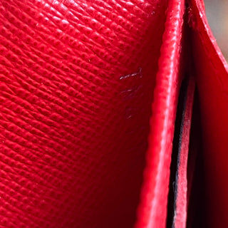 LOUIS VUITTON Red Epi Twist Wallet