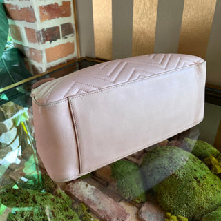 GUCCI GG Marmont Pink Matelassé Leather Chain Shoulder Bag