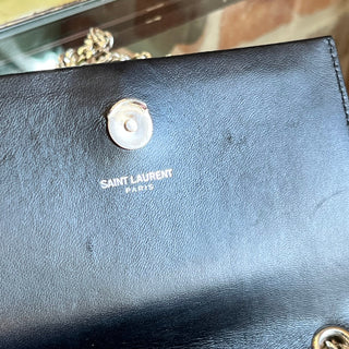 SAINT LAURENT Small Kate Suede Crystal Tassel Shoulder Bag