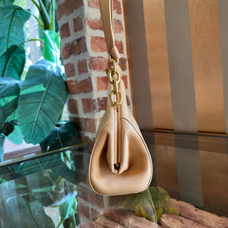 BOTTEGA VENETA The Tip Beige Leather Shoulder Bag ADI11214