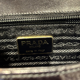 PRADA Vintage Croc Leather Shoulder Bag DIA298