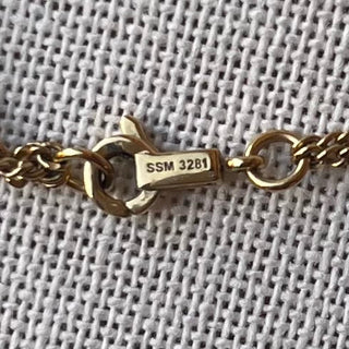 CELINE Triomphe Gold Brass Necklace