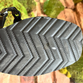 GUCCI Black Rubber Chain Flat Sandals SZ 40 (10US)