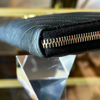 SAINT LAURENT Monogram Quilted Long Wallet