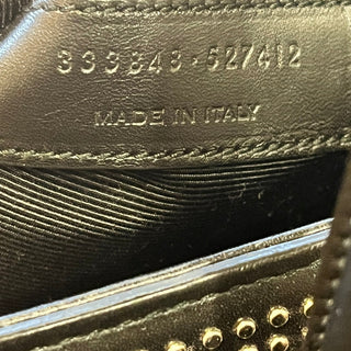 SAINT LAURENT Sac de Jour Small Black Studded Leather Tote Bag