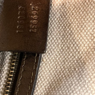 GUCCI Heart-Bit Brown Metallic Guccissima Leather Tote