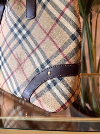 BURBERRY Haymarket Check Tote Bag