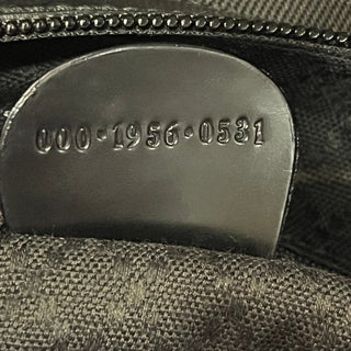 GUCCI Bamboo Black Nylon Shoulder Bag