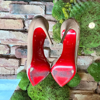 CHRISTIAN LOUBOUTIN Iriza Patent Calf Leather Pumps SZ36.5(6.5US)
