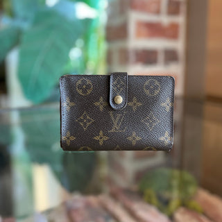 LOUIS VUITTON Vintage French Brown Monogram Canvas Wallet