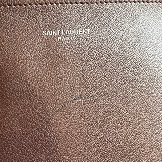 SAINT LAURENT Shopping Large Burgundy Leather Tote Bag ADI11212