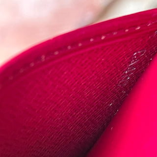 LOUIS VUITTON Burgundy Epi Card Case
