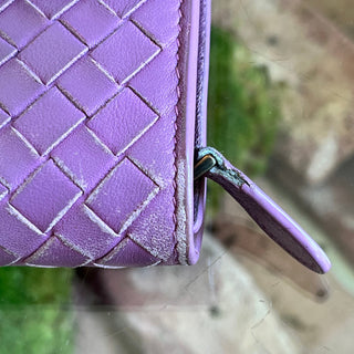 BOTTEGA VENETA Intrecciato Woven Lambskin Continental Flap Wallet