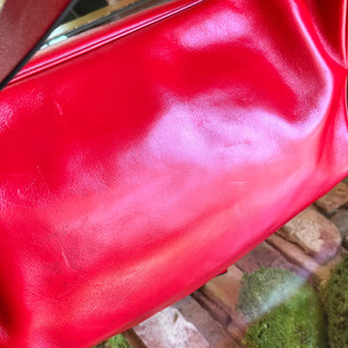VALENTINO VRing Shiny Leather Oversized Belt Bag SZ95(M)