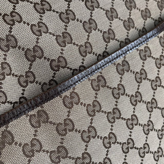 GUCCI Beige Brown GG Canvas Diaper Crossbody Bag