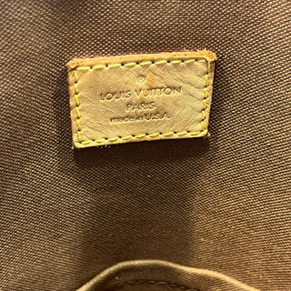 LOUIS VUITTON Lockit Vertical Brown Monogram Canvas Tote