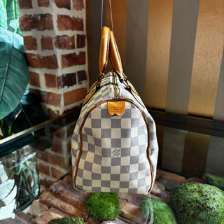 LOUIS VUITTON Damier Azur Speedy 25