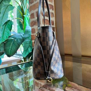 LOUIS VUITTON Neverfull PM Damier Ebene Canvas Tote Bag