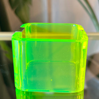 BOTTEGA VENETA Green Acrylic Clamper Bracelet