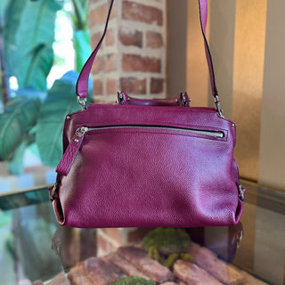 SALVATORE FERRAGAMO Sofia Large Fuschia Shoulder Bag