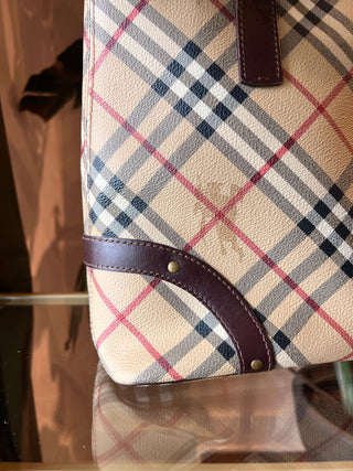 BURBERRY Haymarket Check Tote Bag