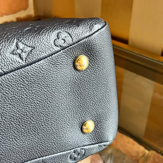 LOUIS VUITTON Ponthiue Marine Rouge Empreinte Leather Shoulder Bag