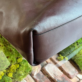 SAINT LAURENT Shopping Large Burgundy Leather Tote Bag ADI11212
