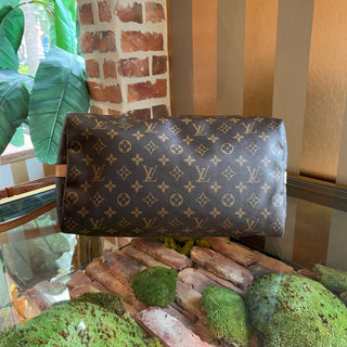 LOUIS VUITTON Speedy 35 Monogram Canvas Bandouliere Satchel