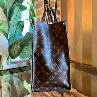 LOUIS VUITTON OnTheGo GM Giant Monogram Reverse Canvas Tote Bag
